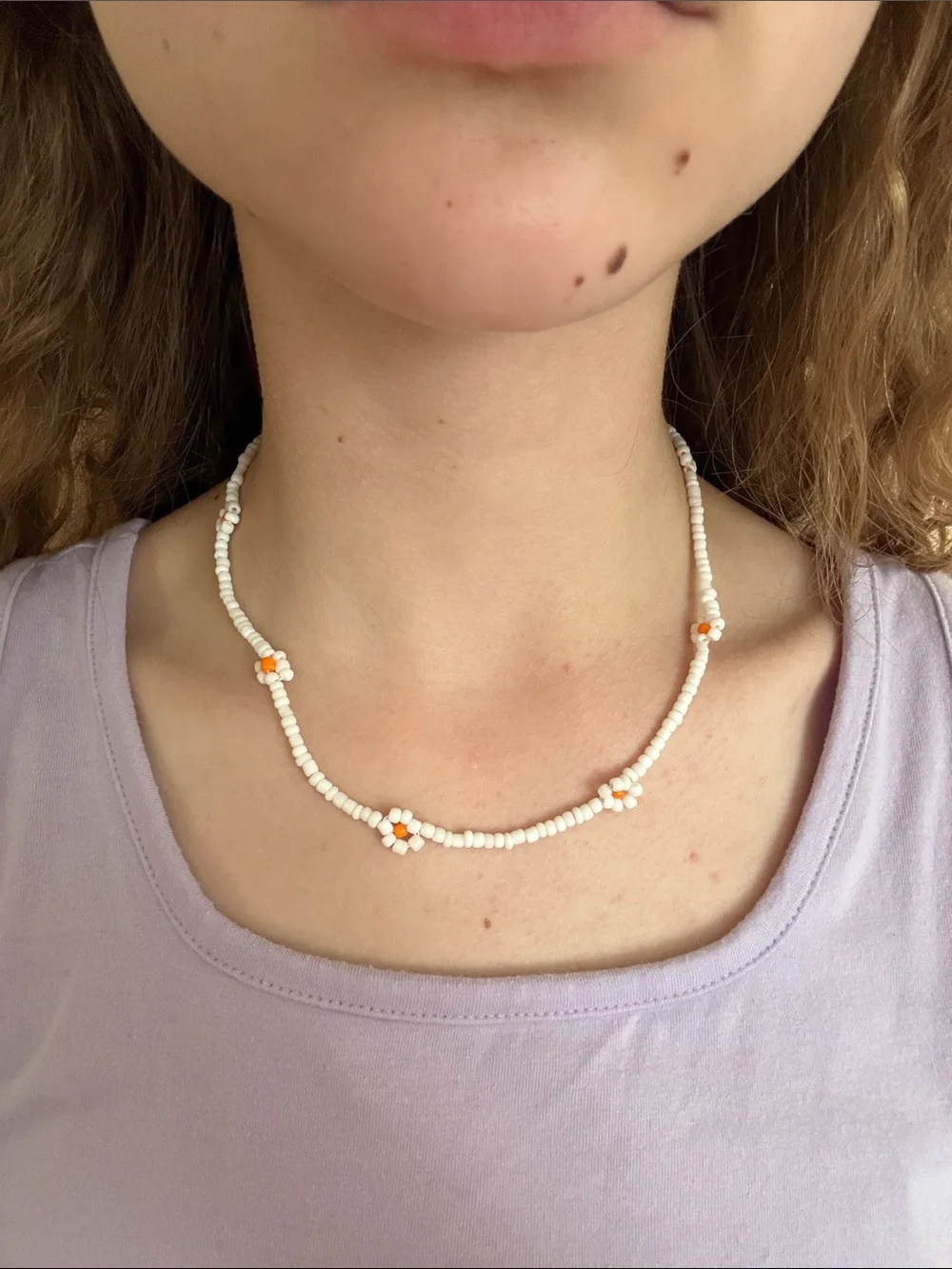 Flower Beaded Necklace